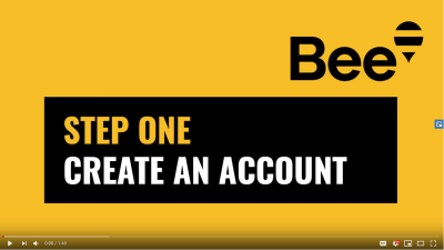 Bee Card – Step 1 – Create an account