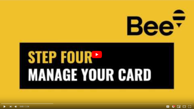 Bee Card – Step 4 – Manage your card